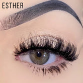 Daboujiebar ESTHER strip lashes: soft, wispy, and fluttery for a natural doll eye effect.