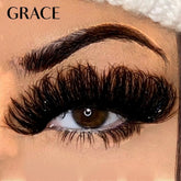 Daboujiebar GRACE full volume dramatic length false lash strips with a fluffy finish and subtle sparkle.