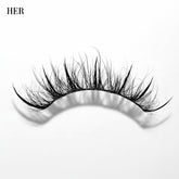 Daboujiebar HER 20mm full glam wispy strip lashes for dramatic volume and a bold look.