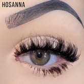 Daboujiebar HOSANNA wispy false lashes with a fuller lash line and soft spikes for added volume and dimension.