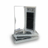 Daboujiebar Pretty Girls Luv Jesus lash trays, black .05 D curl lashes for easy fan building. Beginner-friendly.