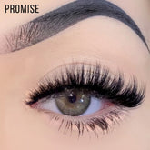 Daboujiebar PROMISE lash strips offer a soft, lifted, eye-enhancing effect with a wispy, tapered finish.