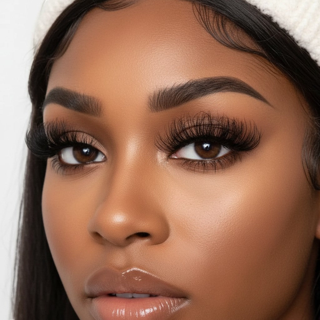 Daboujiebar BLESS'D wispy false eyelashes, full volume, textured ends, soft and wearable glam.