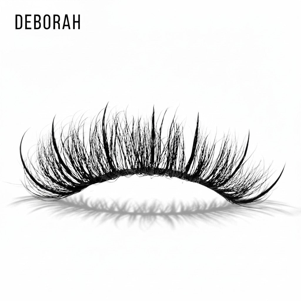 Daboujiebar DEBORAH 17mm wispy false eyelashes, defined and polished for everyday glam.