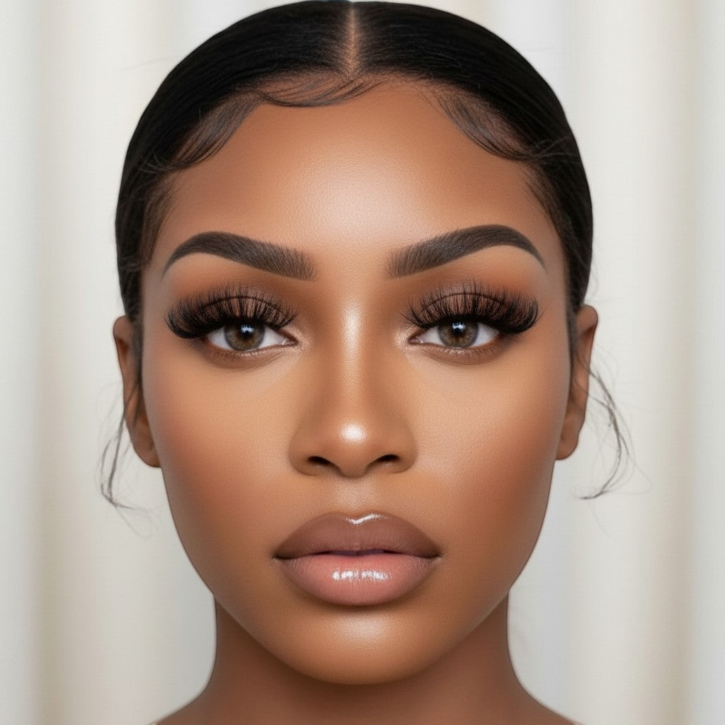 Daboujiebar HOSANNA wispy false eyelashes with a fuller lash line and soft spikes for added volume and dimension.
