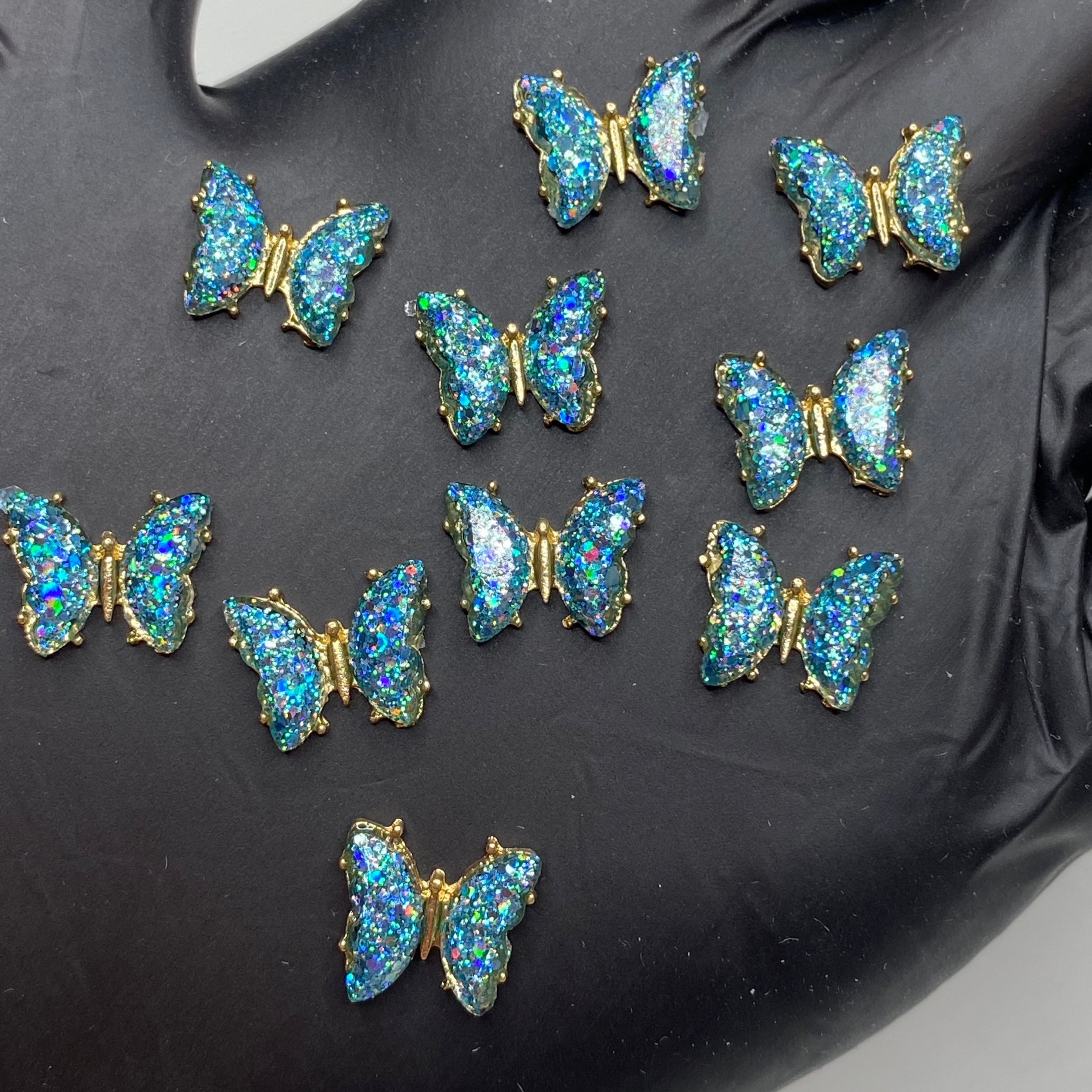 Glittery Butterfly Charms - Daboujiebar